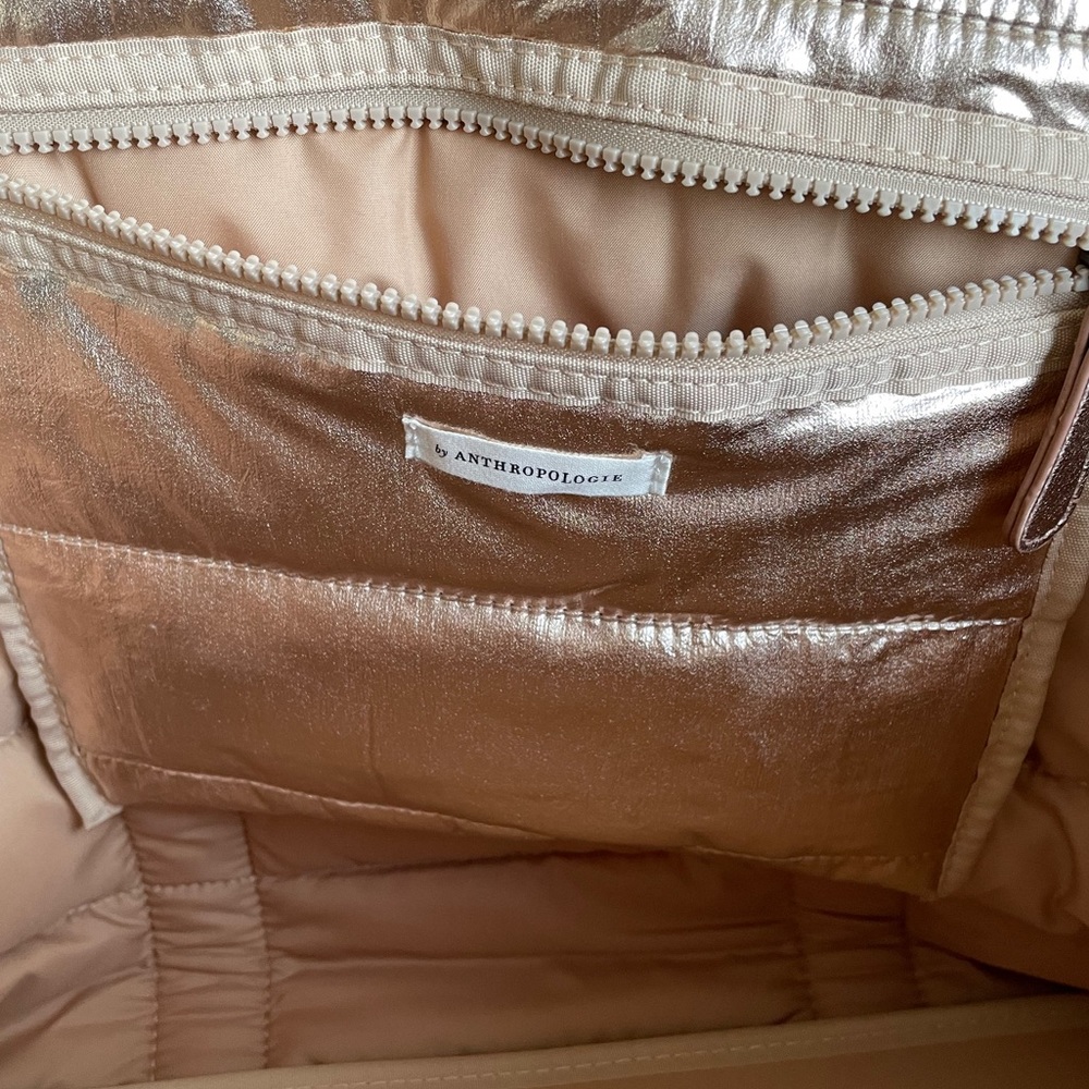 NEW! Anthropologie Quilted Weekender Bag - Picture 9 of 12